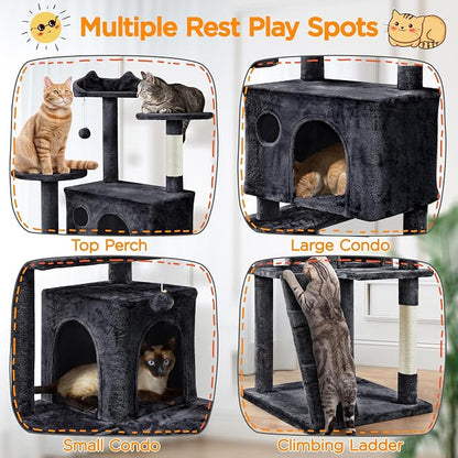 Yaheetech Larget Cat Tree, 80in Multi-Level Cat Tower - Image 3