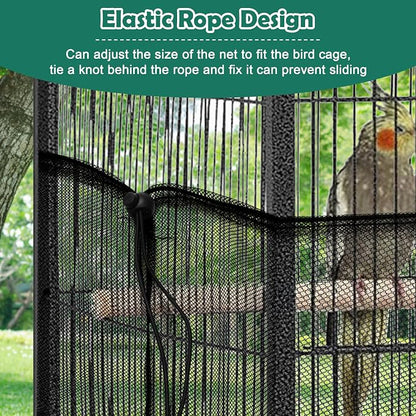 2 Pack Bird Cage Seed Catcher Guard, Bird Cage Cover, Heavy Duty Adjustable - Image 6