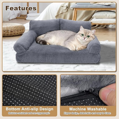 Cat Beds for Indoor Cats, Cat Couch Bed, Cute Cats Sofas for Pets, Small Dog - Image 6