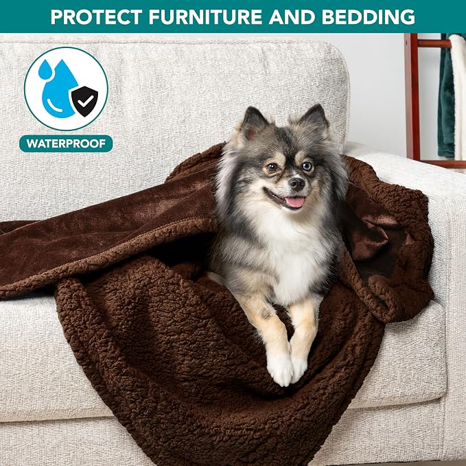 PetAmi Waterproof Dog Blanket for Small Medium Dog Puppy Cat Throw for Couch - Image 2