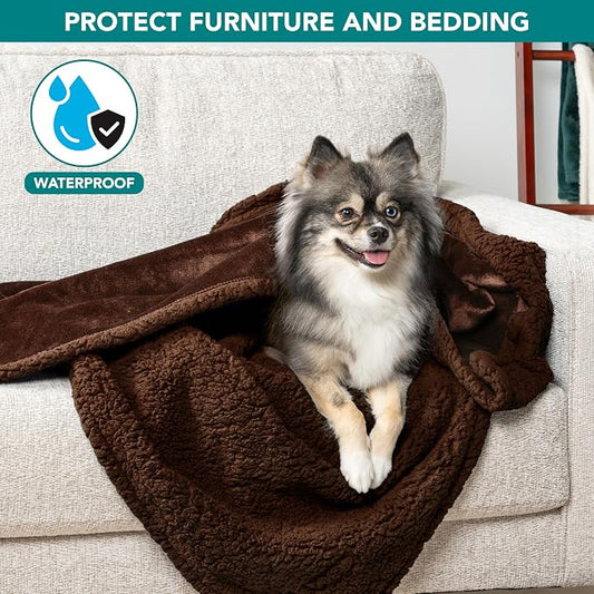 PetAmi Waterproof Dog Blanket for Small Medium Dog Puppy Cat Throw for Couch - Image 2