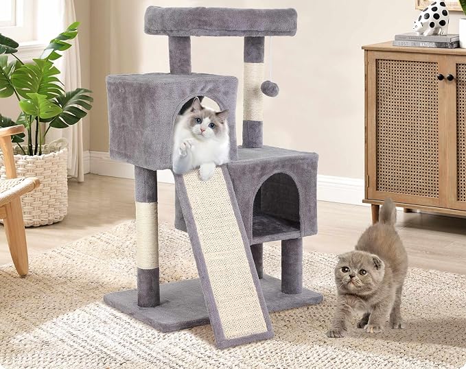Cat Tree Tower, 36.4" Small Cat Tower by BORGEBY