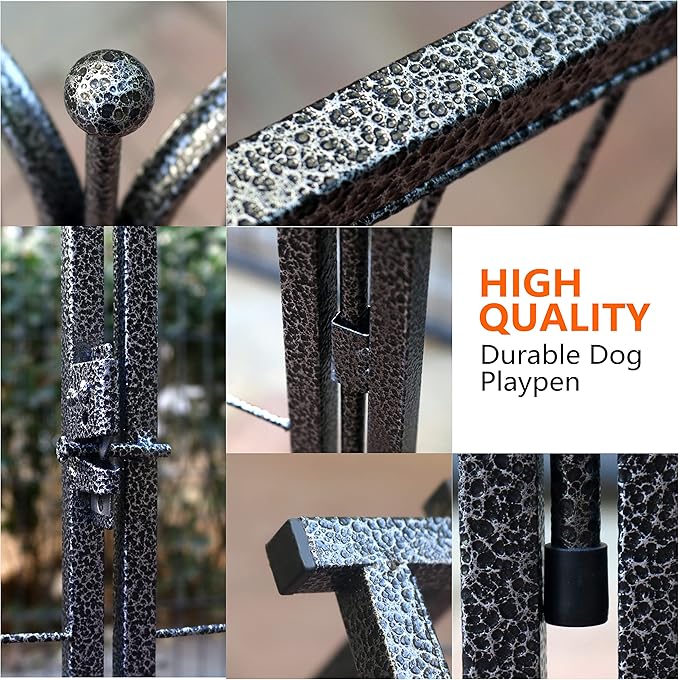 Dog Playpen, 32/40/45 Inch Height in Heavy Duty, Folding Indoor Outdoor - Image 4