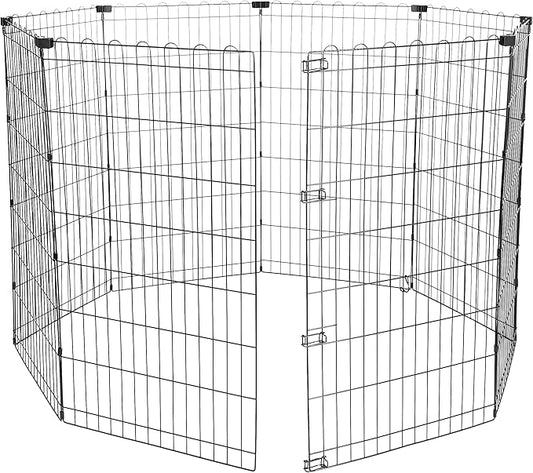 Amazon Basics Foldable Octagonal Metal Exercise Dog Playpen by AmazonBasics