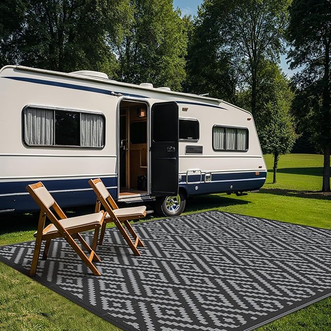 GENIMO Outdoor Rug Waterproof, Lightweight Large RV Camping Mat - Image 5