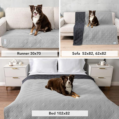 PetAmi Waterproof Bed Cover for Dogs, Pet Blanket Couch Cover, Reversible - Image 6