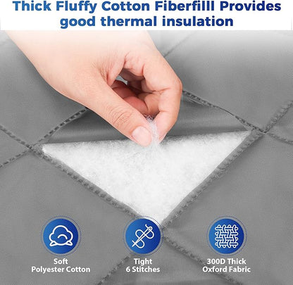 Cotton Thermal Door Screen Draft Stopper Cover Made of Oxford and Cotton Fill - Image 6