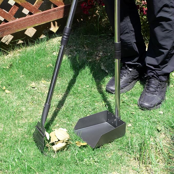 Heeyoo Dog Pooper Scooper, Dog Poop Tray and Rake Set, Pet Waste Removal Scoop - Image 7
