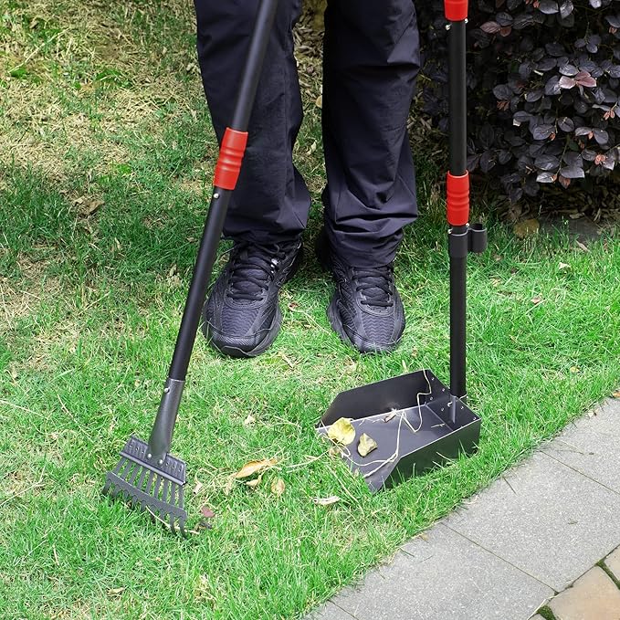 Heeyoo Dog Pooper Scooper, Dog Poop Tray and Rake Set, Pet Waste Removal Scoop - Image 6