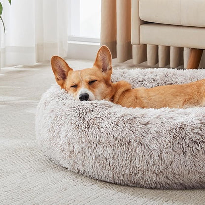 WESTERN HOME WH Calming Dog & Cat Bed, Anti-Anxiety Donut Cuddler Warming Cozy - Image 3
