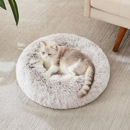 WESTERN HOME WH Calming Dog & Cat Bed, Anti-Anxiety Donut Cuddler Warming Cozy - Image 2