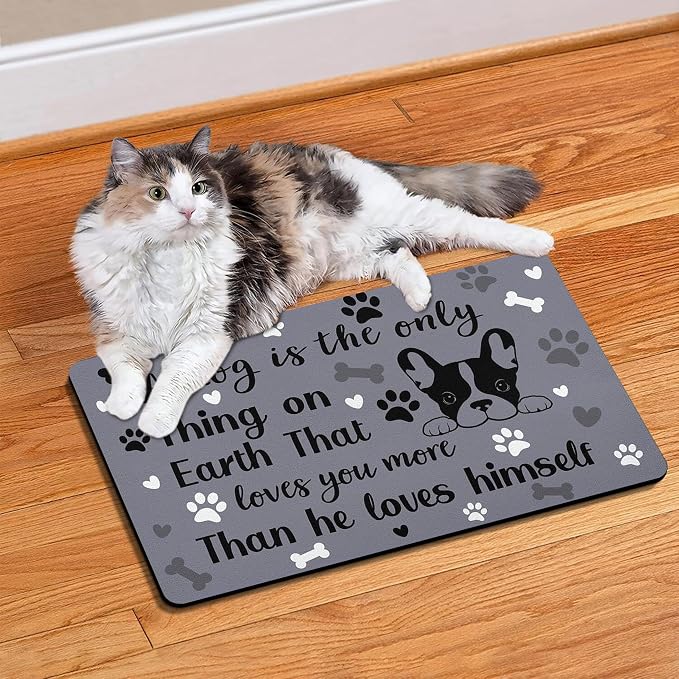 Pet Feeding Mat for Floors Waterproof Dog Mat for Food and Water Absorbent - Image 7