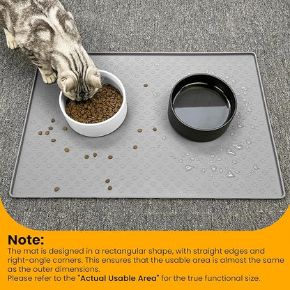 Ptlom Pet Placemat for Dog and Cat, Mat for Prevent Food and Water Overflow - Image 5