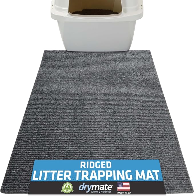 Drymate Cat Litter Box Mat, Litter Trapping Mat, Waterproof, Urine-Proof by Drymate