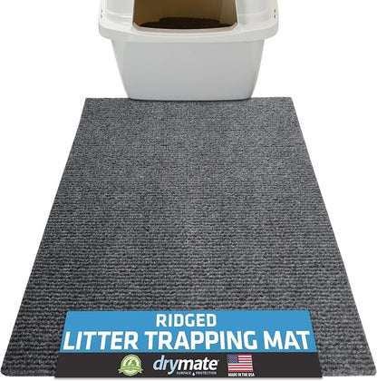 Drymate Cat Litter Box Mat, Litter Trapping Mat, Waterproof, Urine-Proof by Drymate