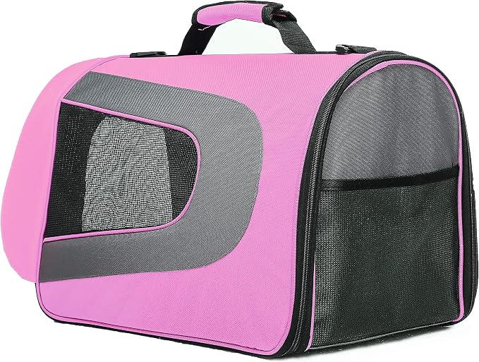 Pawer 18” x 11”x 11” Soft-Sided Foldable Airline Approved Pet Carrier - Image 6