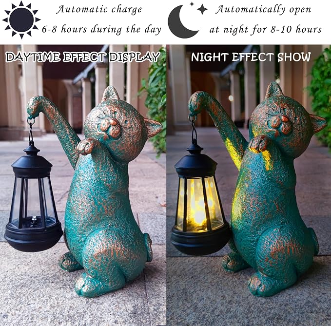 Cat Garden Statue Outdoor Décor - Image 5