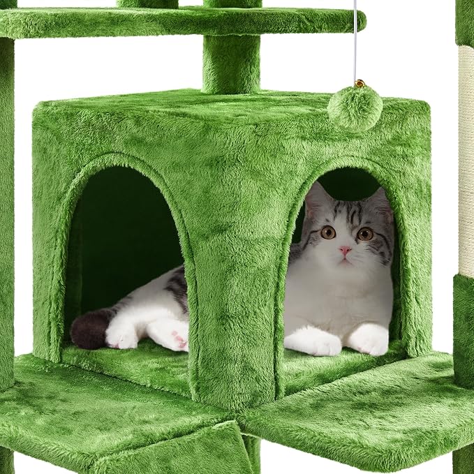 Yaheetech 70in Multi-Level Cat Tree Tall Cat Tower Cat Furniture - Image 6