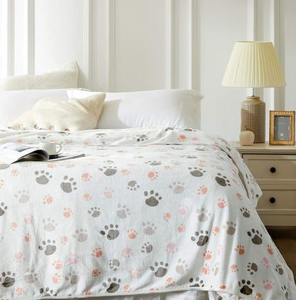 Allisandro 350 GSM-Super Soft and Premium Fuzzy Flannel Fleece Pet Dog Blanket by ALLISANDRO