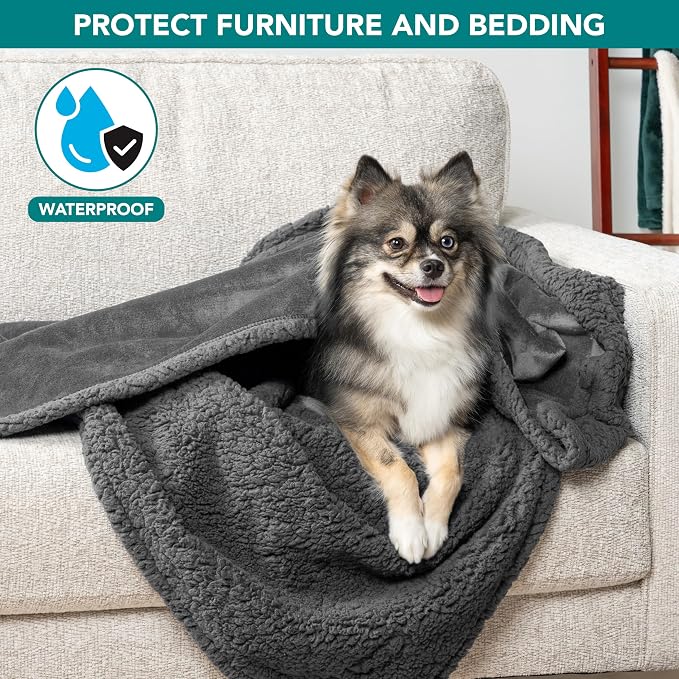 PetAmi Waterproof Dog Blanket for Small Medium Dog Puppy Cat Throw for Couch - Image 2