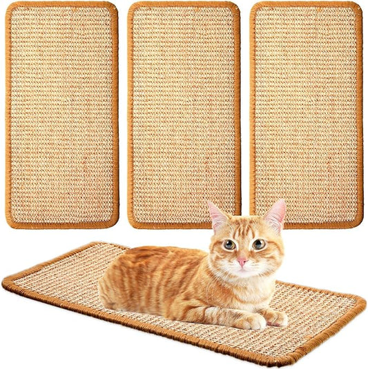 Tuanse 4 PCS Cat Scratcher Mat, 15.7 x 7.8 Inches Sisal Cat Scratching Pad by Tuanse