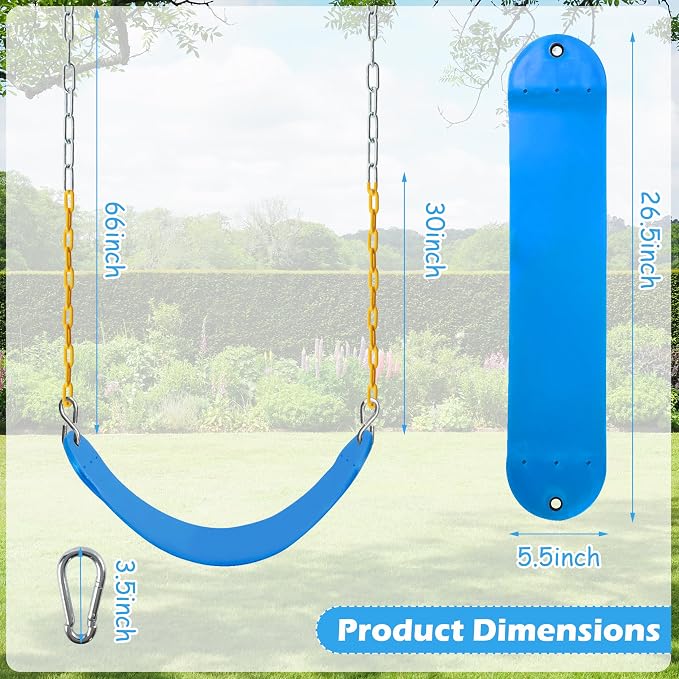 Sunnyglade 2PCS Swings Seats Heavy Duty - Image 5