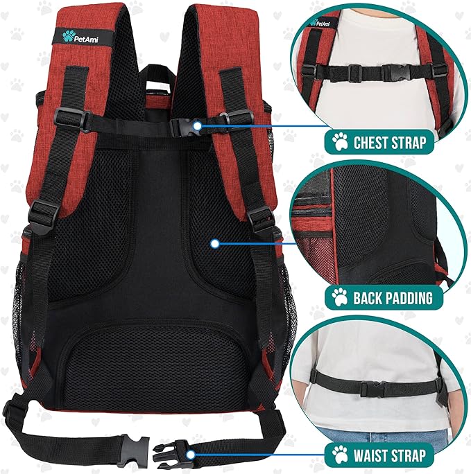 PetAmi Dog Backpack Carrier, Airline Approved Cat Backpacks - Image 4