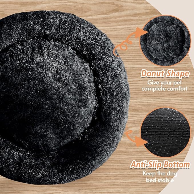 JOLLYVOGUE Calming Dog Bed for Small Dogs - Image 3
