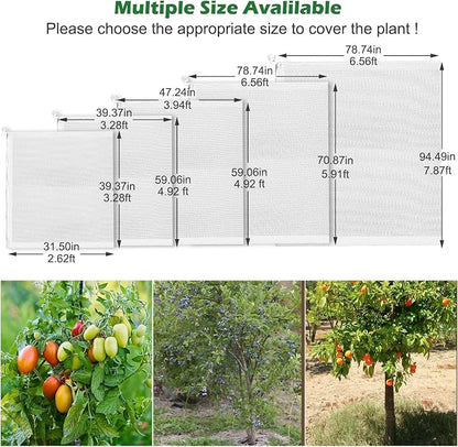 8 x 6.6ft Large Fruits Tree Netting, Garden Mesh Insect Tree Cover - Image 2