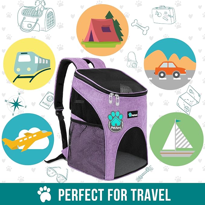PetAmi Small Dogs and Cat Backpack Carrier, Airline Approved Pet Backpack - Image 7