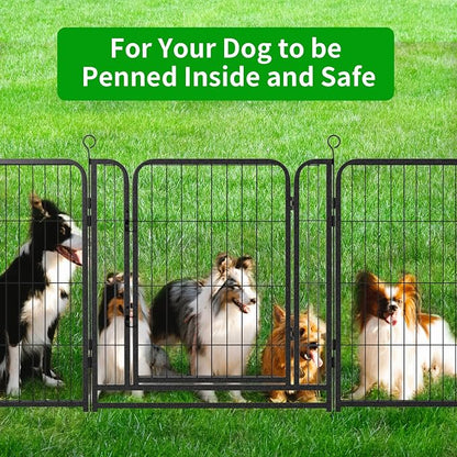Dog Playpen Outdoor Extra Wide 16 Piece Panels Heavy Duty Dog Fence 32" Height - Image 8