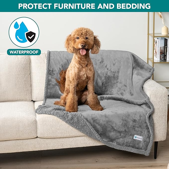 PetAmi Waterproof Dog Blanket for Medium Large Dog Puppy Cat Throw for Couch - Image 2