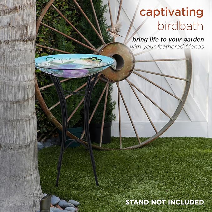 Alpine Corporation 18" Outdoor Birdbath Bowl Topper - Image 4
