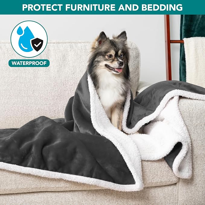 PetAmi Waterproof Dog Blanket for Small Medium Dog Puppy Cat Throw for Couch - Image 2