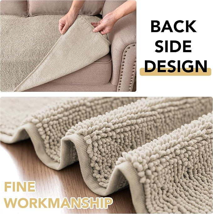 H.VERSAILTEX Non Slip Pet Couch Cover Chenille Dog Bed Protector Thick Soft - Image 5