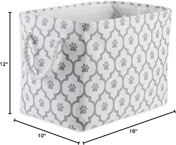 Bone Dry Pet Storage Collection Lattice Paw Print, Medium Rectangle - Image 6