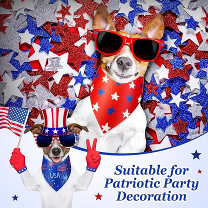 200 Pcs Patriotic Dog Bandanas Bulk Veterans Day Bandanas - Image 2