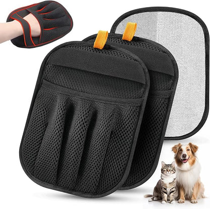2Pcs Pet Hair Removal Glove for Cats & Dogs, 2025 Newly Upgraded Five-Finger by Salhap