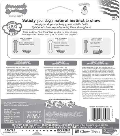 Nylabone Original Bone Flexi Chew Toy Value Pack - Image 10