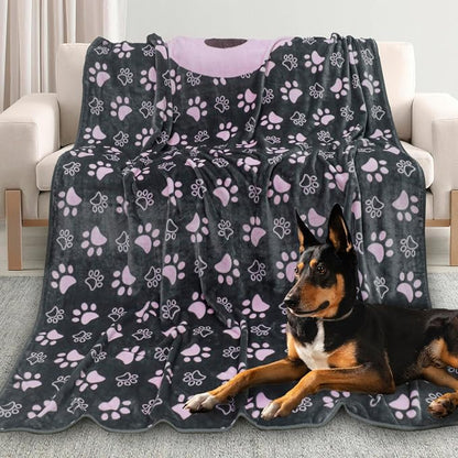 Upgraded Dog Blankets for Large Dogs, Cat Flannel Blankets Washable, - Image 4