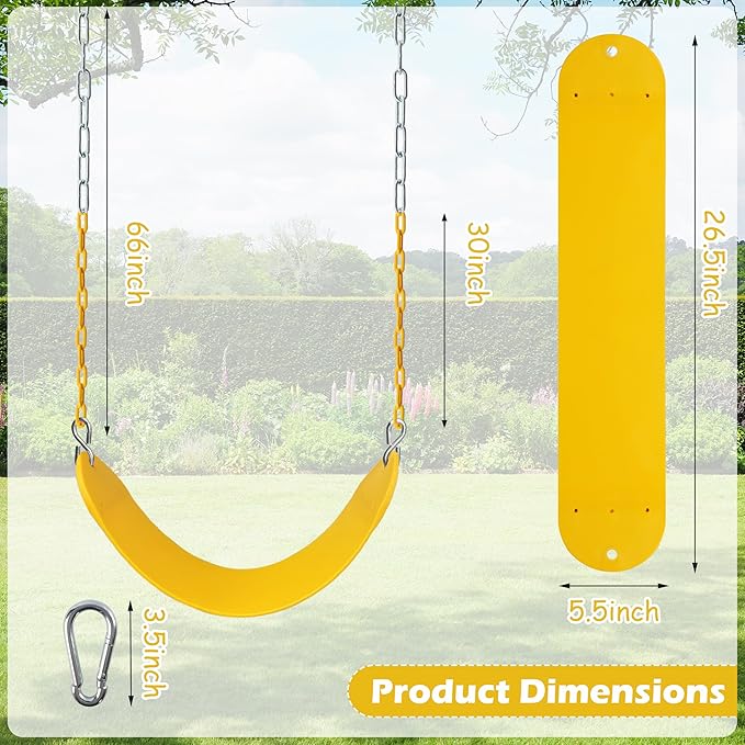Sunnyglade 2PCS Swings Seats Heavy Duty - Image 5