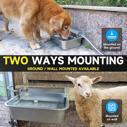 Automatic Dog Water Dispenser, 2 Gallons 304 Stainless Steel Large Dog Water - Image 4