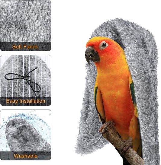 Comfort Corner Fleece Bird Blanket Parrot Cage Snuggle Hut Warm Bird Nest House - Image 2