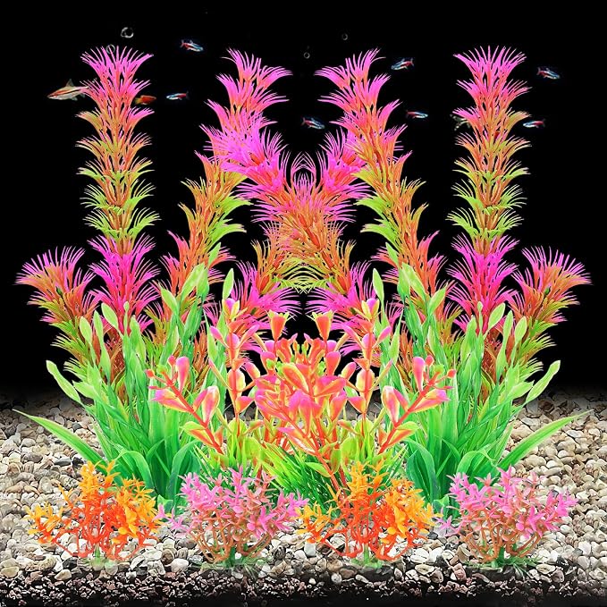 AQUANEAT Artificial Fish Tank Plants, Aquarium Decorations - Image 4