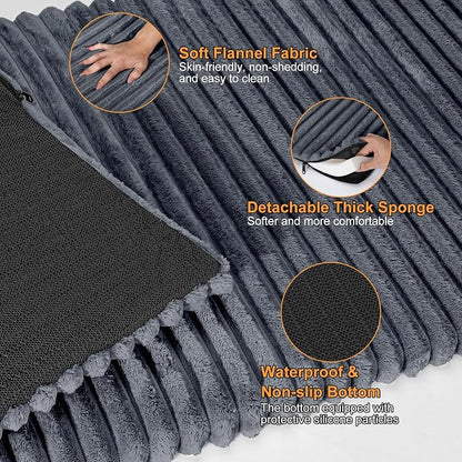 FURTIME Backseat Pet Bed Mat, Non-Slip Dog Bed - Image 3