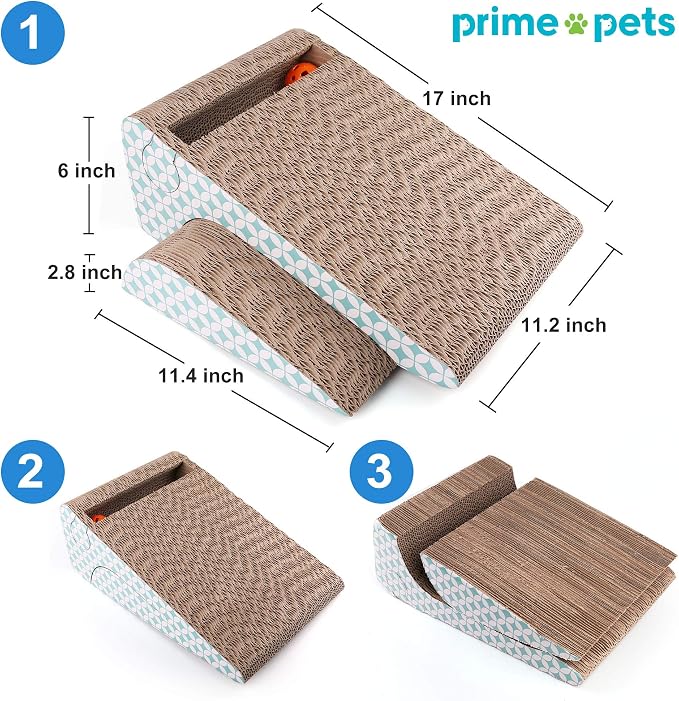 PrimePets Cat Scratcher Cardboard - Image 3