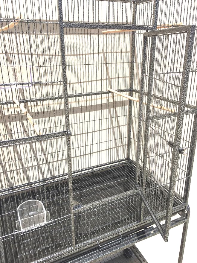 54" Large Wrought Iron Breeding Flight Canary Parakeet Cockatiel Lovebird Finch - Image 4
