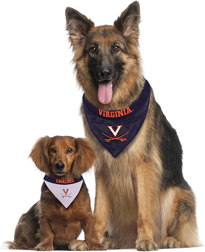 Pets First Collegiate Pet Accessories, Reversible Bandana, Virginia Cavaliers - Image 5