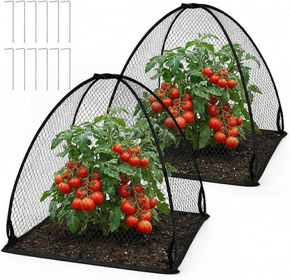 DECOHS 2 Pcs Pop-Up Mesh Plant Cover Tent, Plant Protector Enclosure by DECOHS