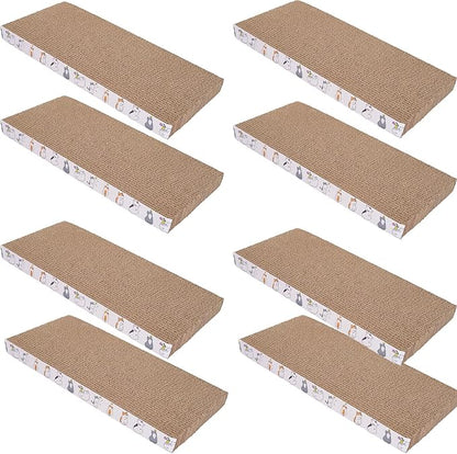 8 Packs cat Scratch pad Toys Reversible cat Scratching Post Cardboard cat by Engelalike